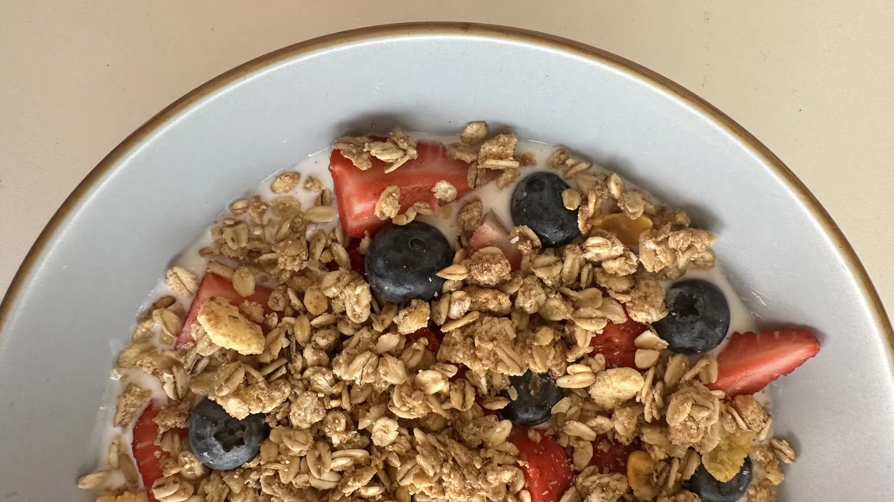 havermout met fruit ontbijt